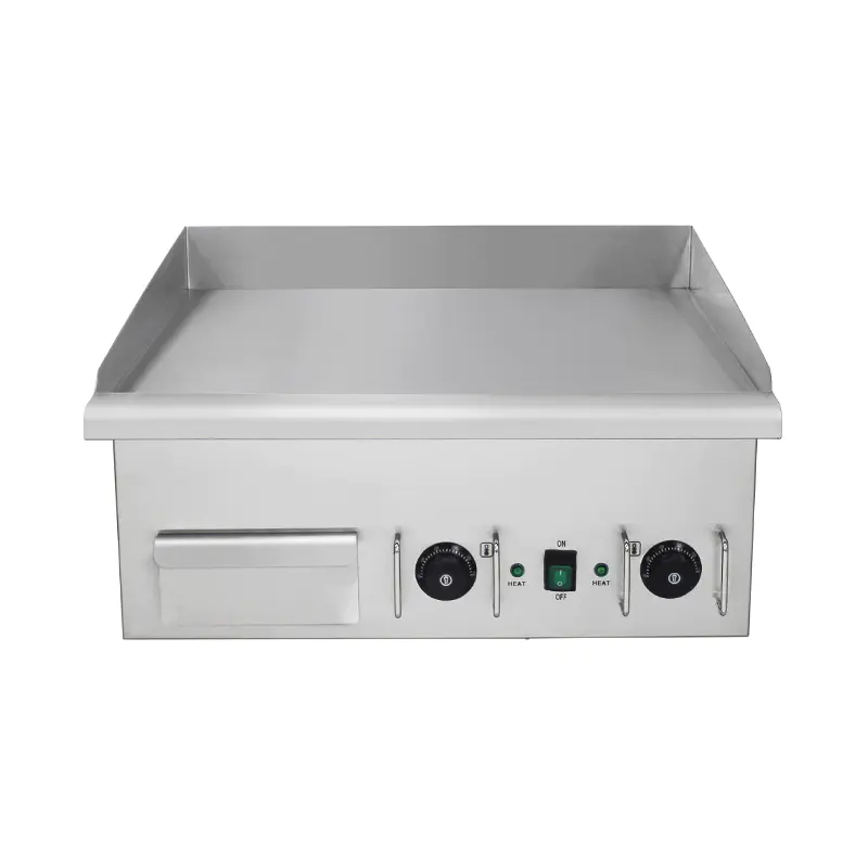 Wajan Listrik Dapur Komersial Stainless Steel Pola Pelat Datar